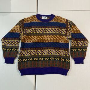 Vintage United Colors of Benetton Abstract Biggie Sweater Colorful Medium? Italy